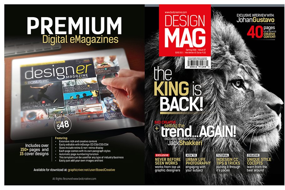 多用途企业时尚高效/时事资讯InDesign杂志模板vol.7插图