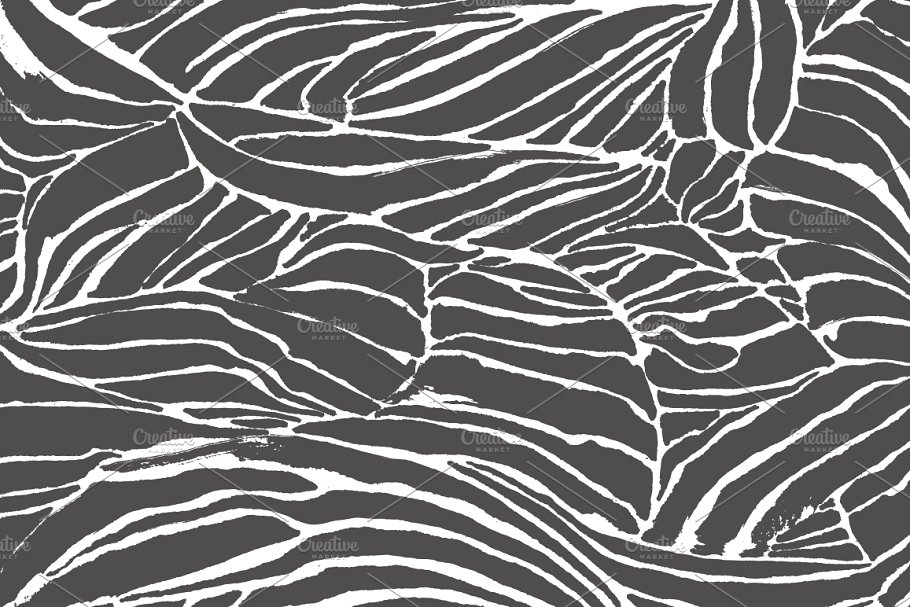 矢量手绘纹理/图案集合  Vector Hand Painted Patterns插图(1)