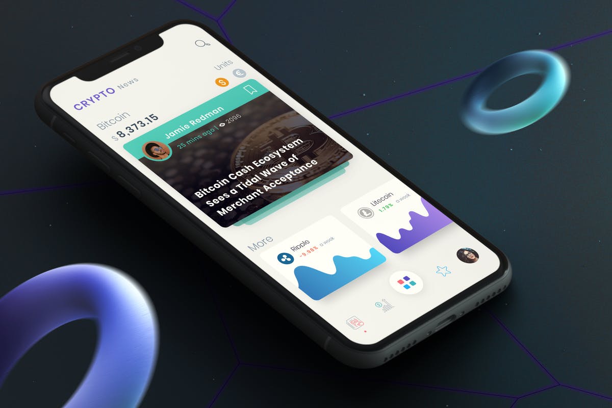 加密货币新闻资讯APP应用界面模板 Crypto News Mobile Ui – TH插图