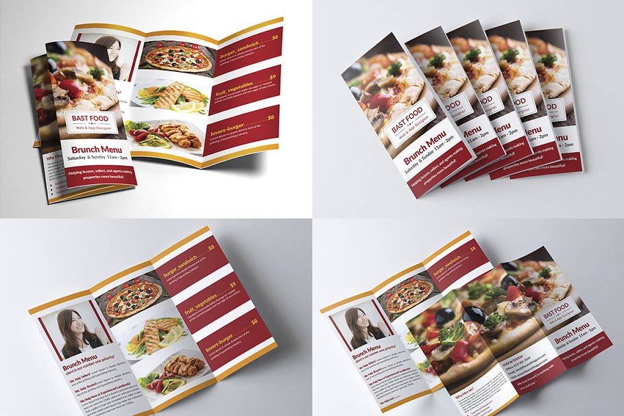 超级三折小册子模板合集 Trifold Brochure Big Bundle插图(28)