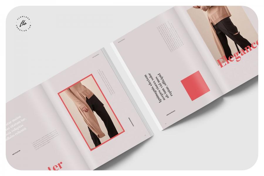 杏仁色时装设计图册模板插图(6)