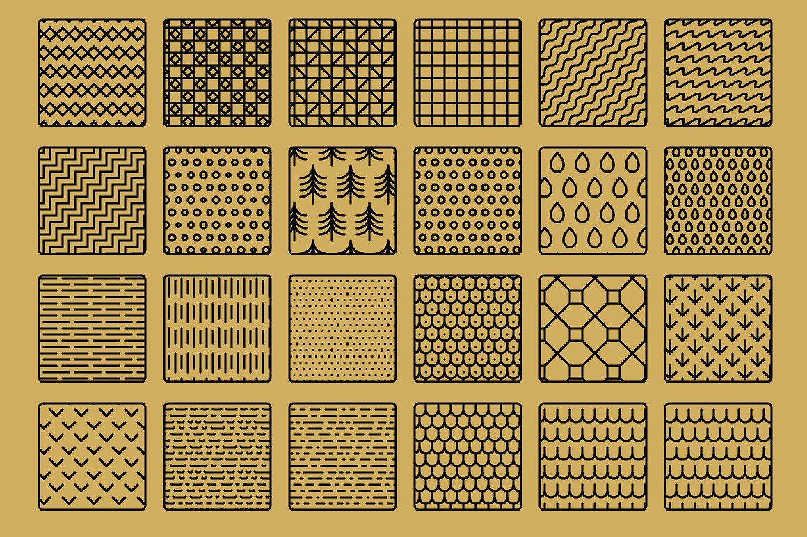 实验室物品线条图形AI笔刷&纹理 Single Weight Line Art Lab插图(19)