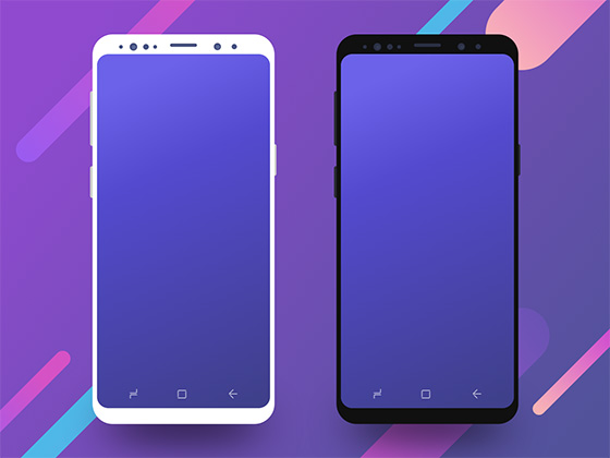 三星 Galaxy S9 扁平模型素材之家精选sketch素材