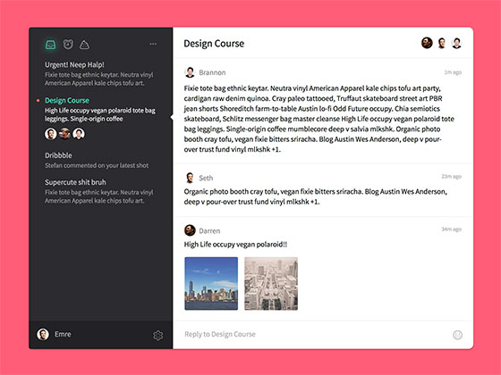Conversation View素材之家精选sketch素材