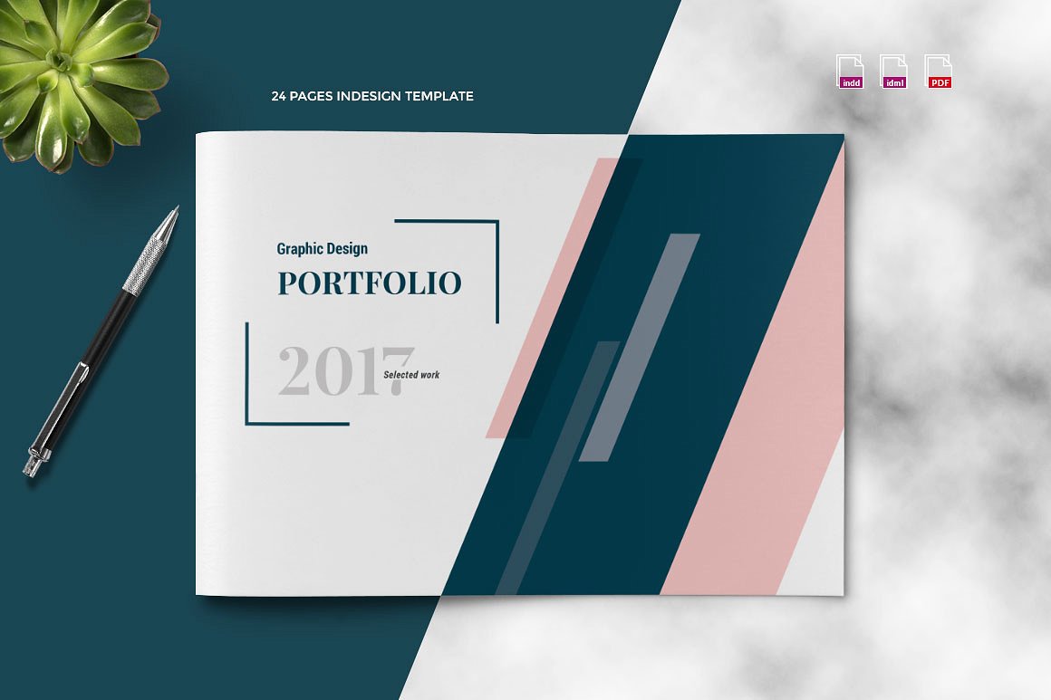 24P高端优雅的手册画册楼书设计模板插图