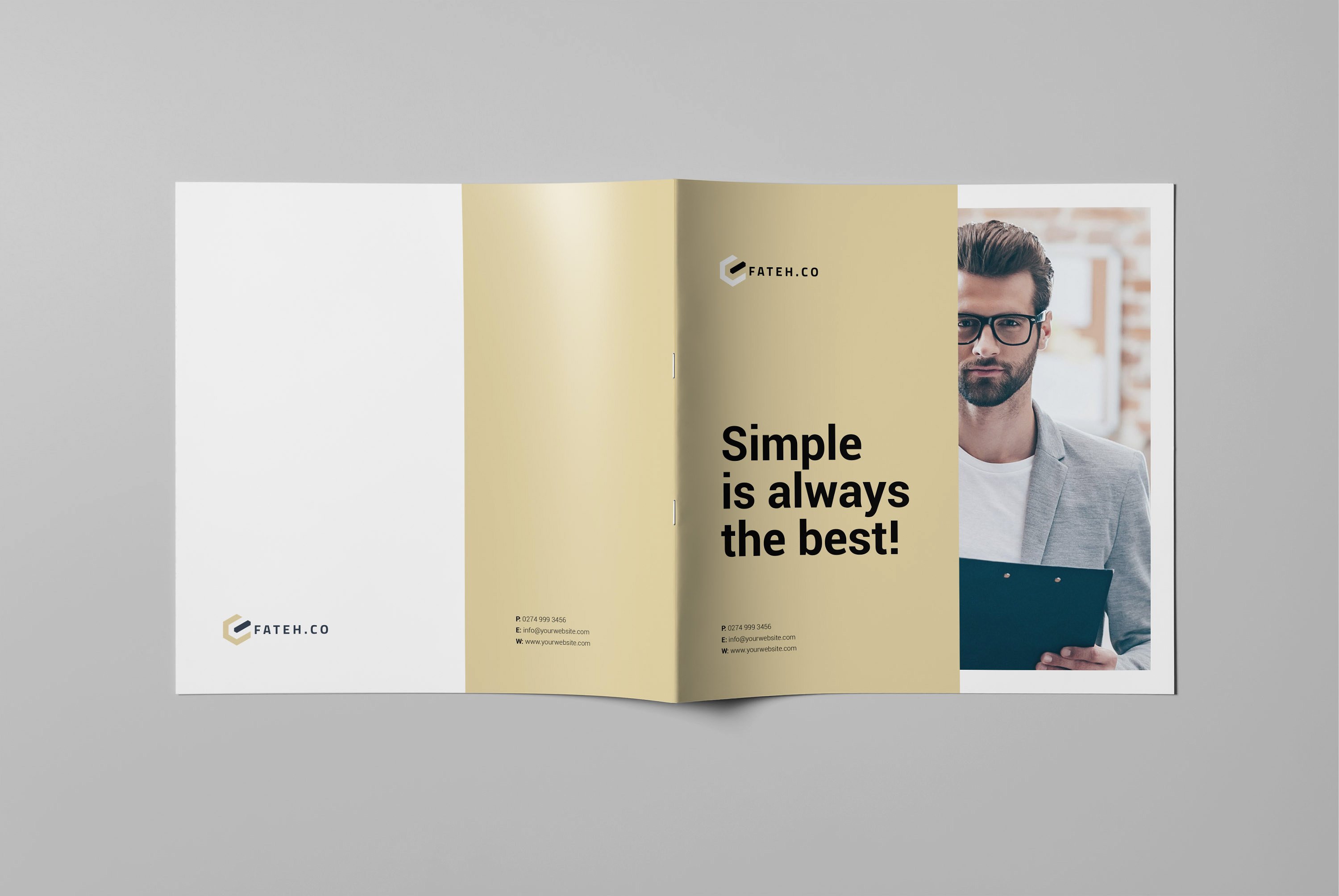 East Brochure–20页时尚简约的杂志模板下载[indd]插图(1)