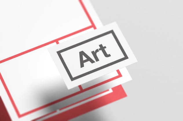 高品质浮动信纸/企业名片样机 Floating Stationery Mock-Up插图(1)