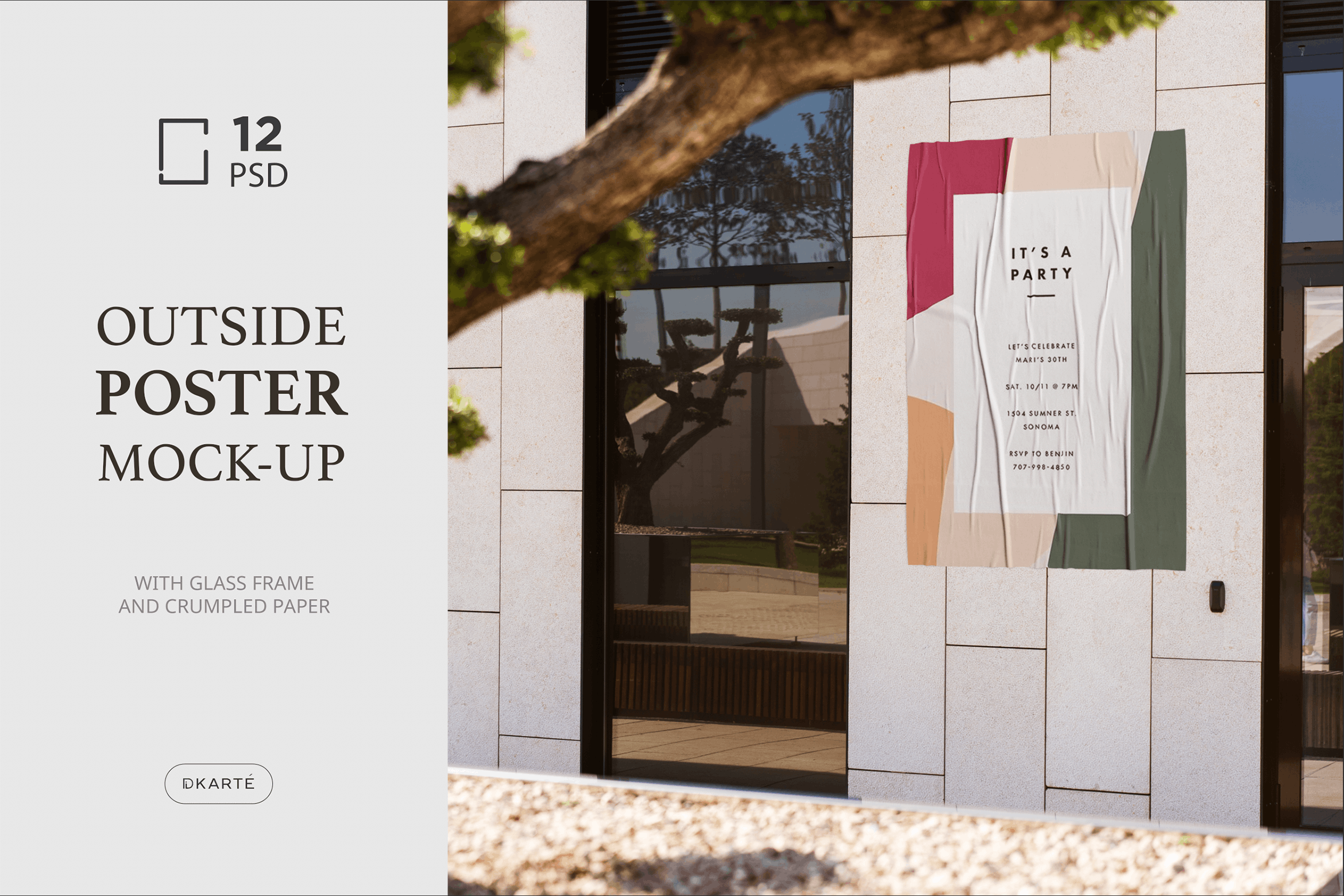 海报户外张贴效果展示样机素材库精选 Outside Poster Mock-Up’s插图