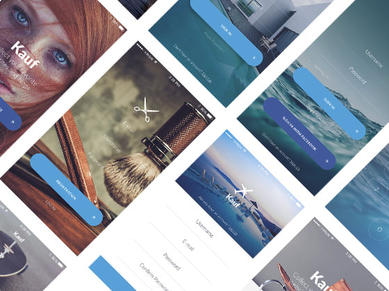 Kauf 登录表单素材之家精选sketch素材