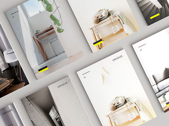 简约风杂志封面设计等距网格样机模板 Simple Magazine Mockup