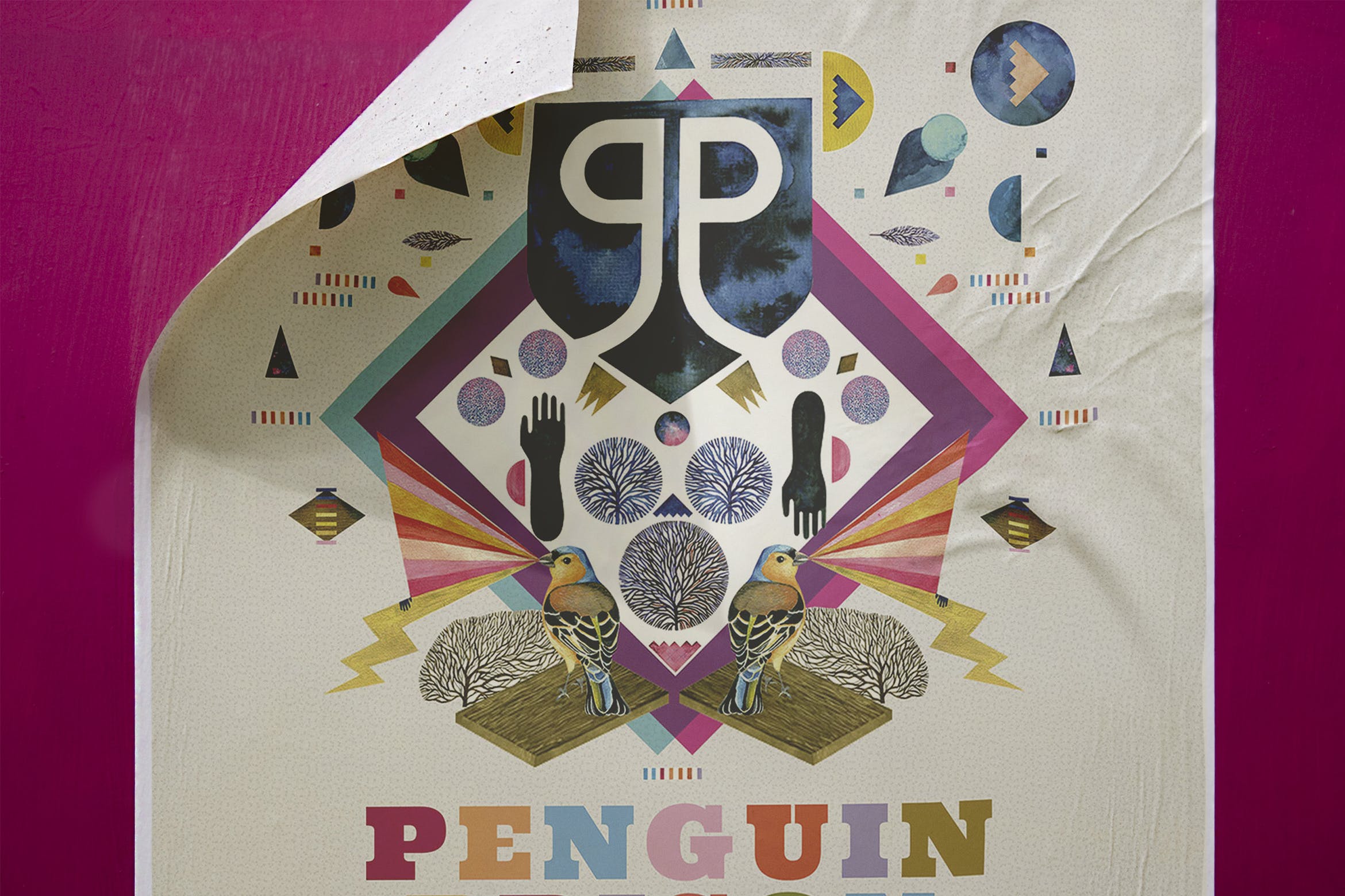 复古海报城市街道张贴效果预览样机 Poster Mockup Set – Urban插图