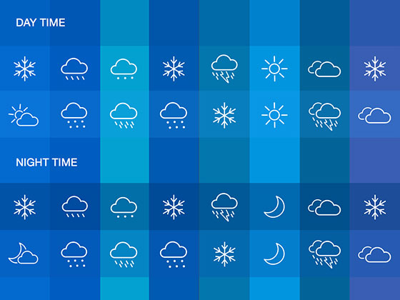 Weather Icon Set素材之家精选sketch素材