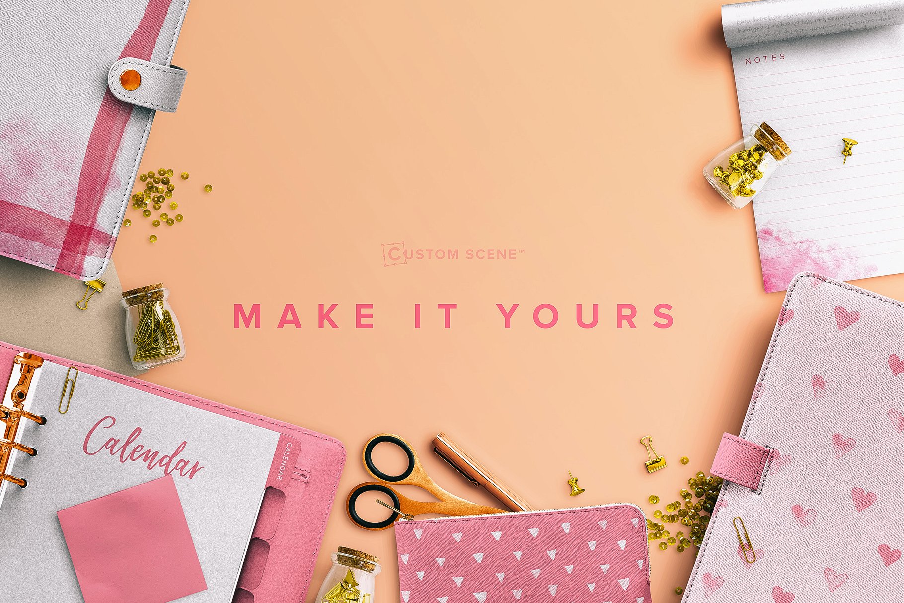 现代金属和女性配件元素场景设计工具包[2.08GB] Planner Ed. Lite 1 – Custom Scene插图(6)