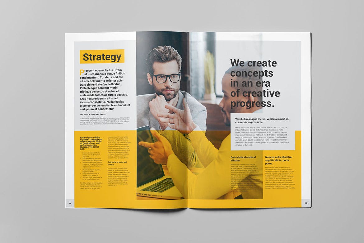 创意设计公司宣传画册设计模板 Malibu Brochure插图(7)