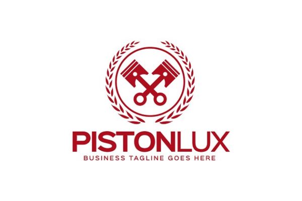 活塞图形Logo模板 Piston Logo
