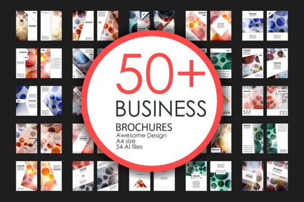 50+企业画册模板合集 50+ Business Brochures Bundle