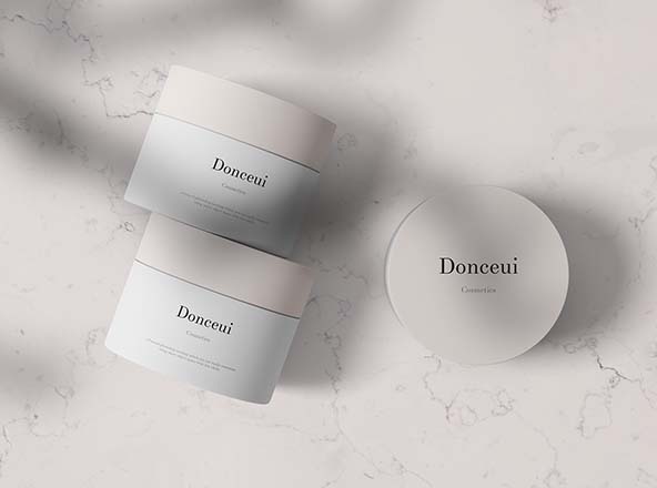 高端化妆品护肤品膏霜瓶设计展示图素材库精选模板 Cosmetic Jars Mockup