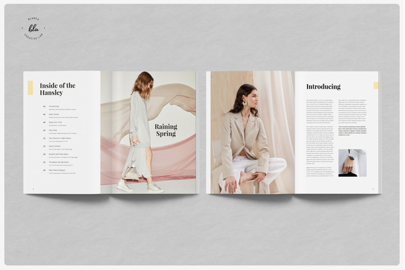 HANSLEY时尚摄影/服装杂志设计模板插图(3)