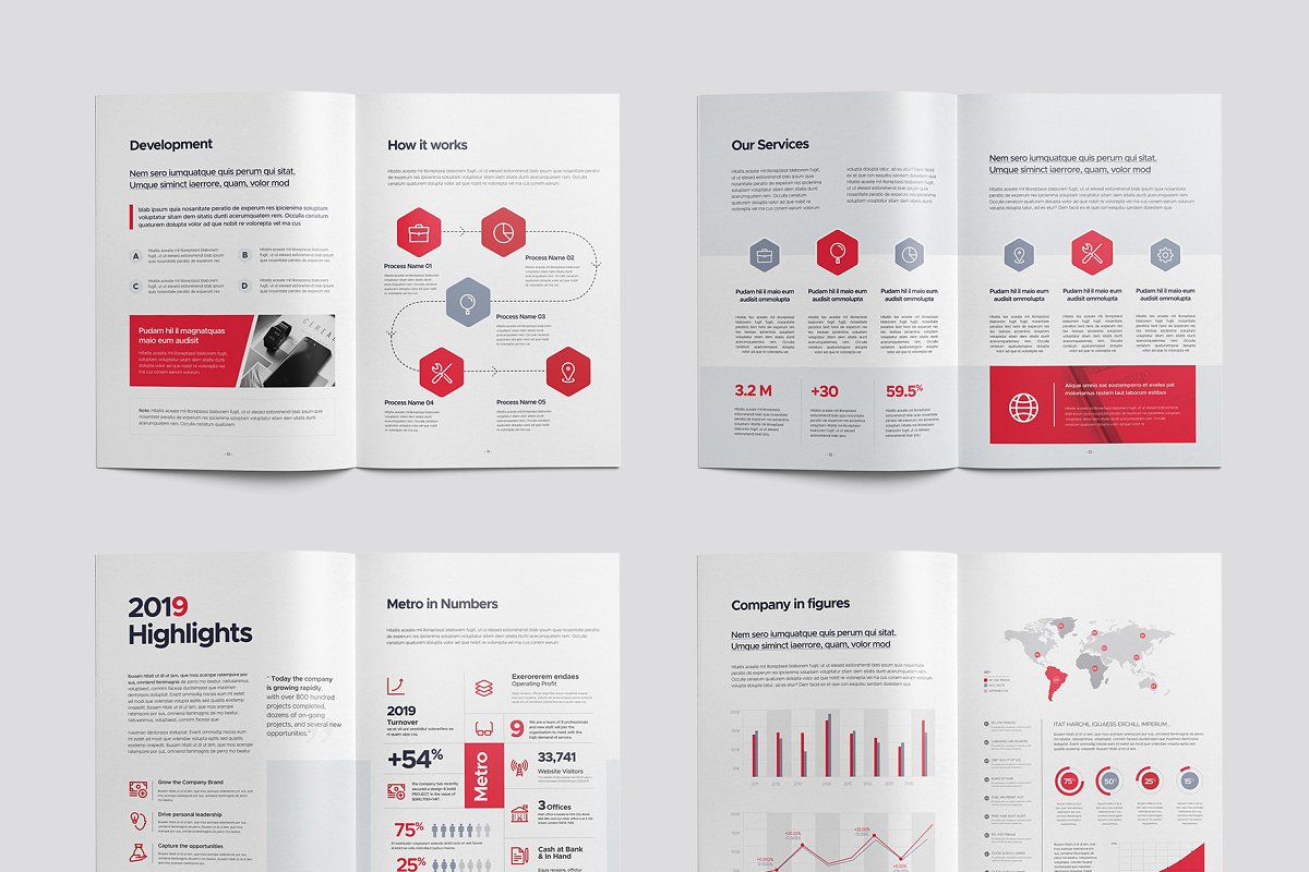 极简主义企业品牌简介宣传册设计模板插图(2)