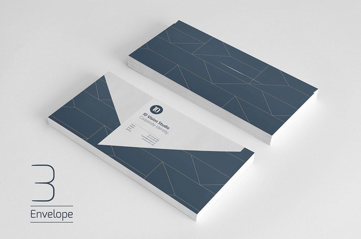 时尚高端简约多用途的企业形象VI设计模板（AI，EPS，INDD，PSD）插图(3)