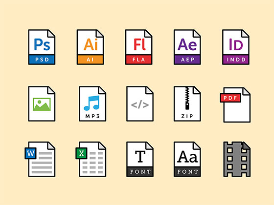 15 枚文件类型图标素材之家精选sketch素材