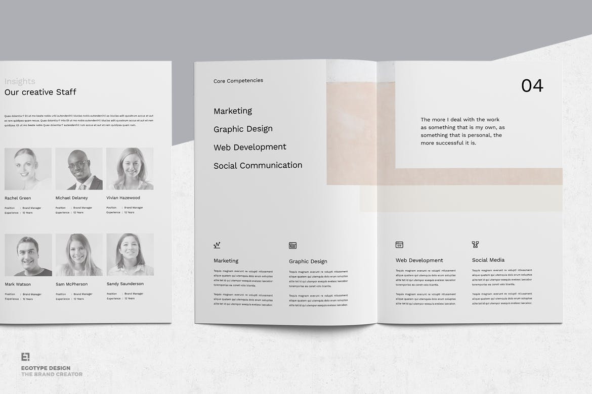 简约时尚设计风格招标书/投资商业计划书设计模板 Proposal插图(5)