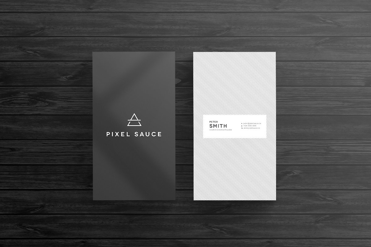 68个高端时尚简约的商务名片设计模板插图(24)