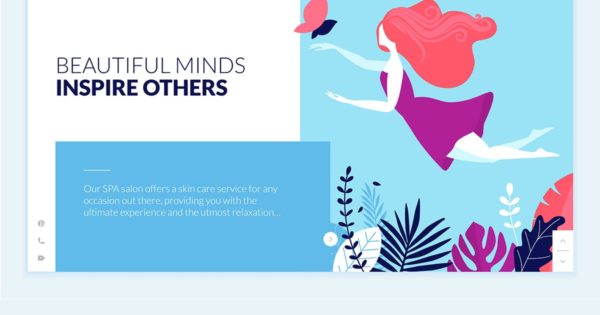 创意女性时尚主题网站设计概念插画素材 Beauty Web Page Design Template