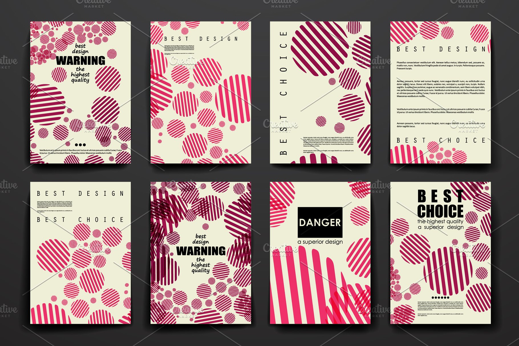 抽象背景产品企业宣传画册模板 Abstract Brochures插图(5)