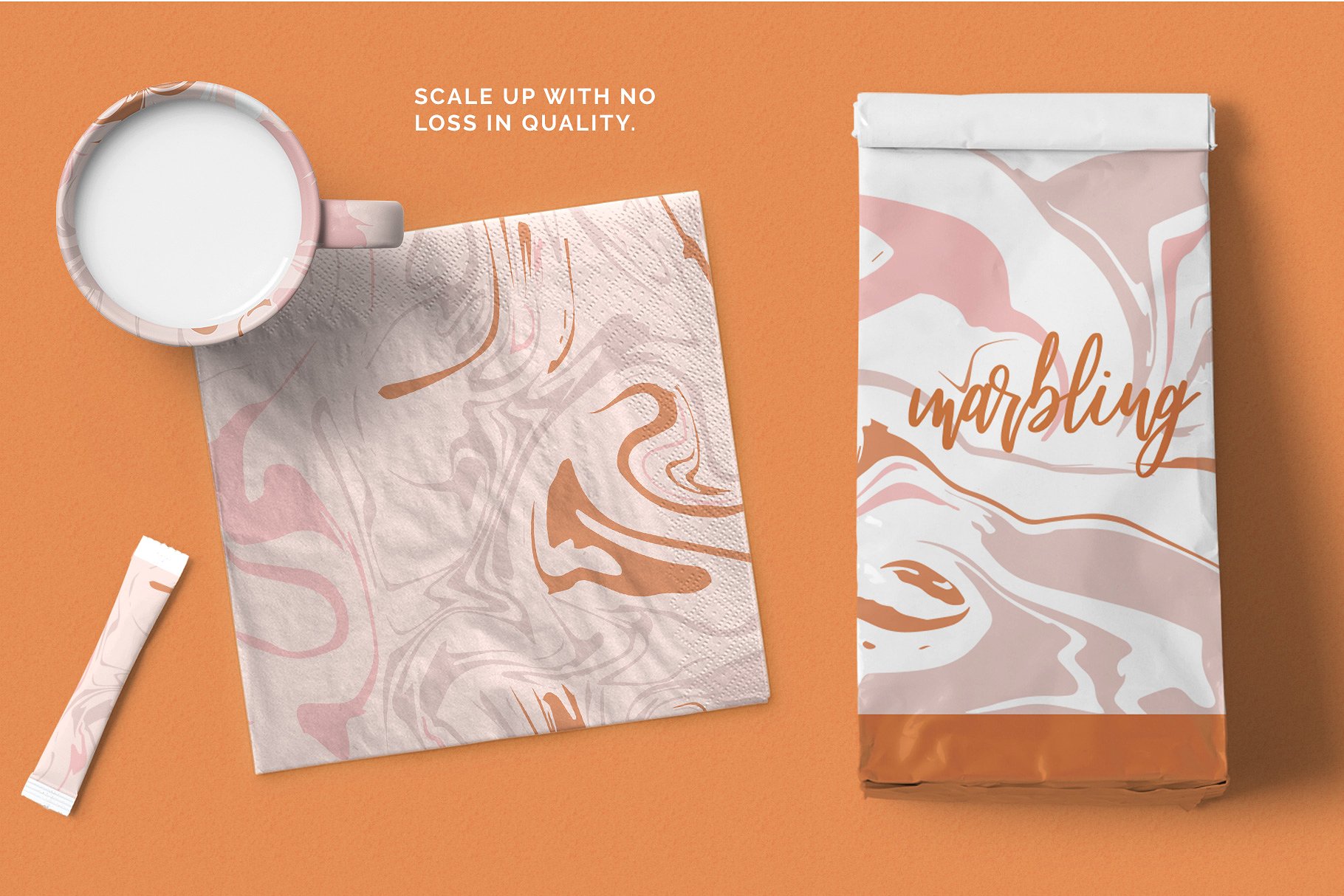 抽象大理石无缝矢量纹理 Marbling Vector Patterns插图(2)