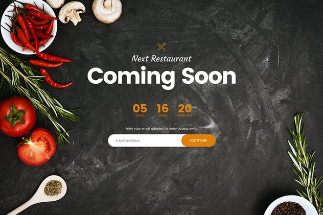 餐厅在线预订网站和菜单设计PSD模板 Restaurant Online Reservation & Menu PSD Template插图(13)