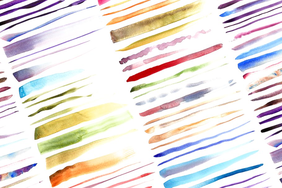 75款透明水彩笔画 75 Transparent Watercolor Strokes插图(1)