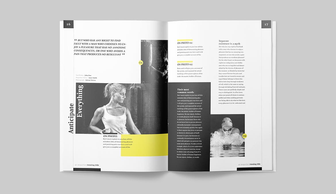 人物/财经/商业主题适用的杂志设计模板 Magazine Template插图(8)