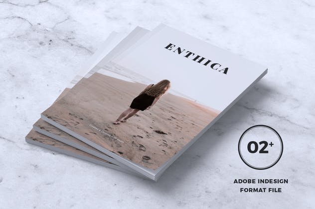 极简主义时尚潮流杂志INDD模板 ENTHICA Fashion Magazine插图(8)