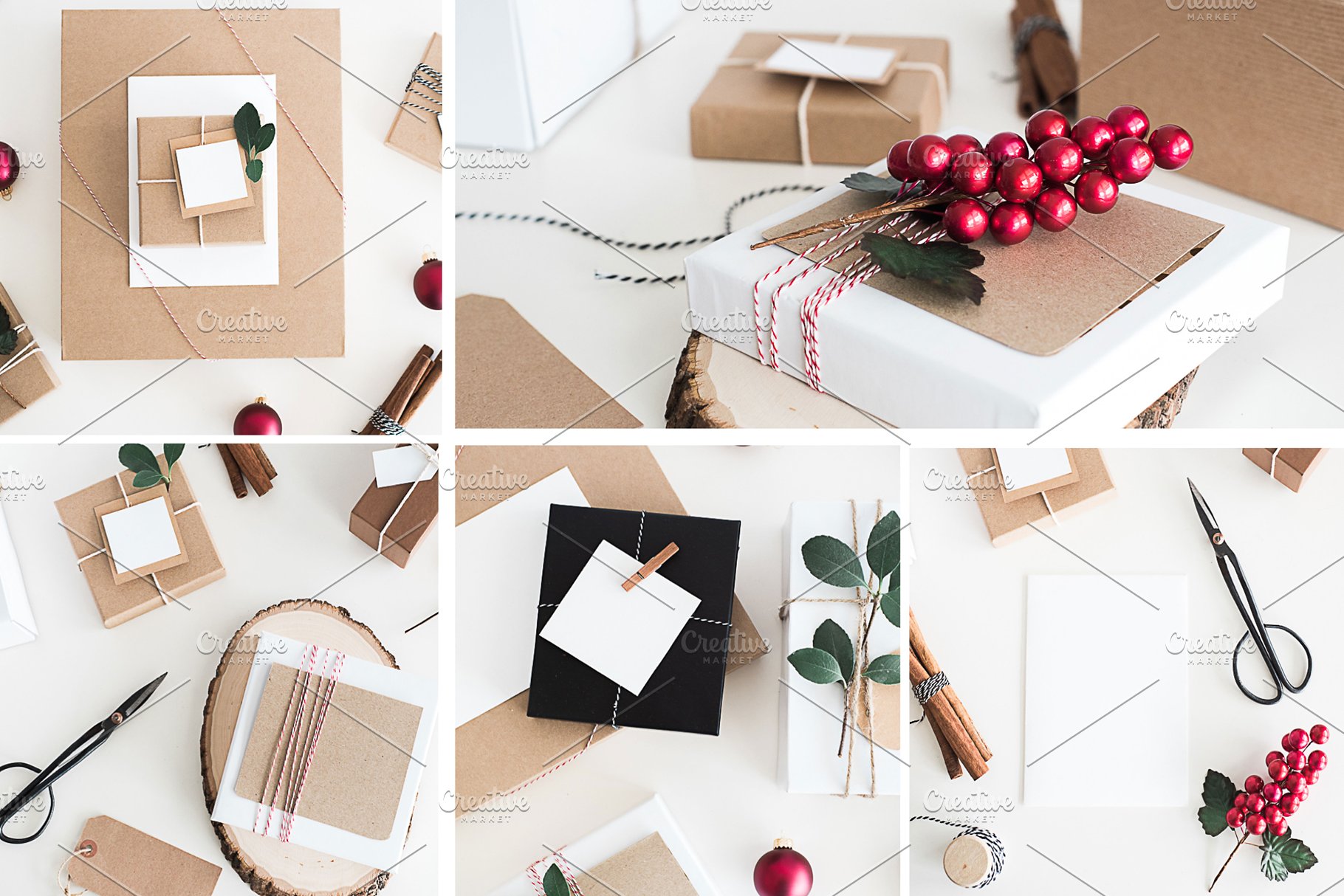 圣诞节气氛场景样机模板 Festive Christmas Photos插图(2)