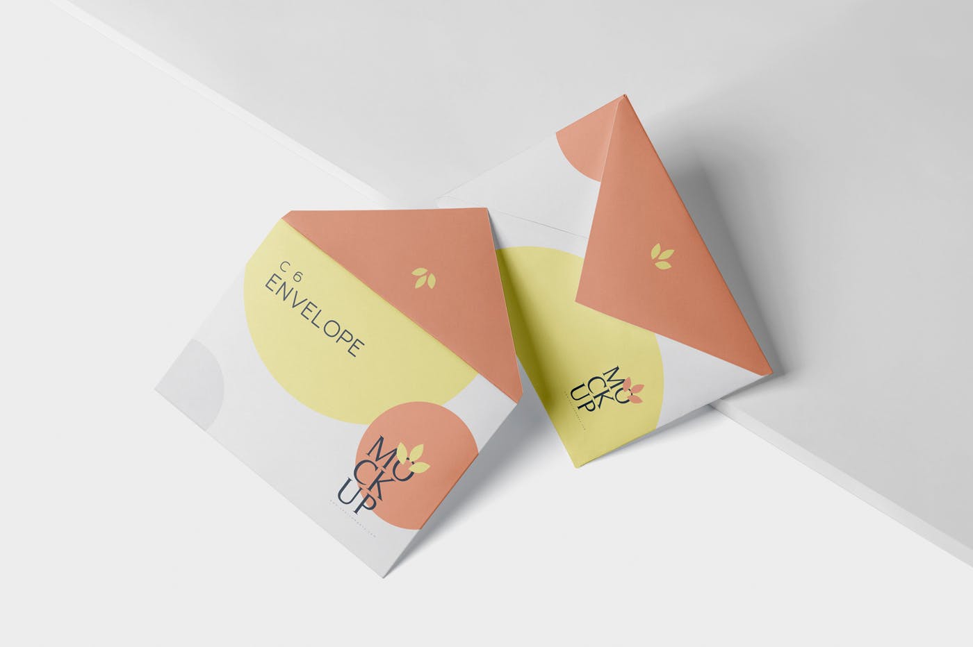 C6规格企业信封设计效果图素材库精选 Envelope C6 Mock-Up Set插图(2)