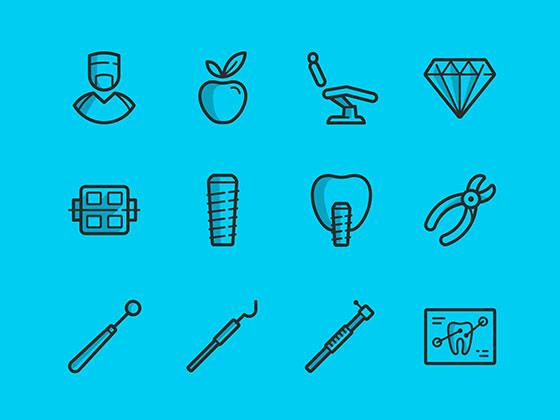 Dental Icons素材之家精选sketch素材