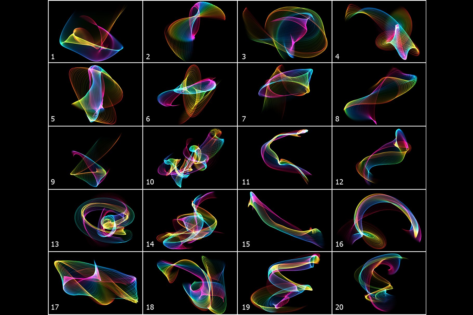 5K高清分辨率魔法彩虹叠层 5K Rainbow Magic Overlays插图(3)