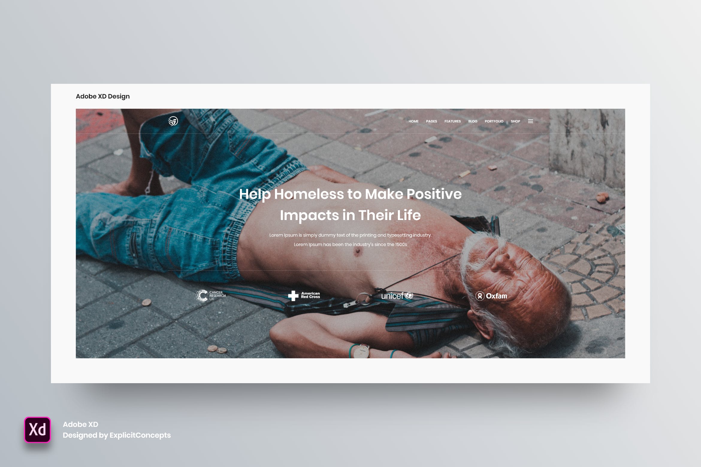 网站设计巨无霸Header设计XD模板v13 Hero Header Vol 13 – Adobe XD插图