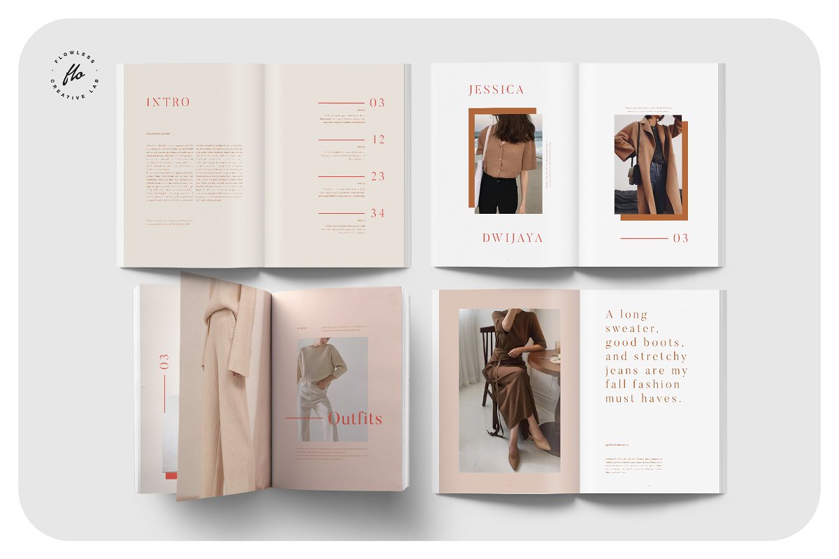 时尚秋季服装产品图册宣传册设计插图(1)