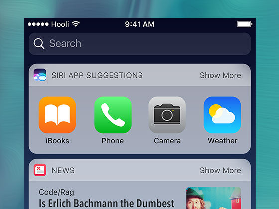 iOS 10 Spotlight 界面素材之家精选sketch素材