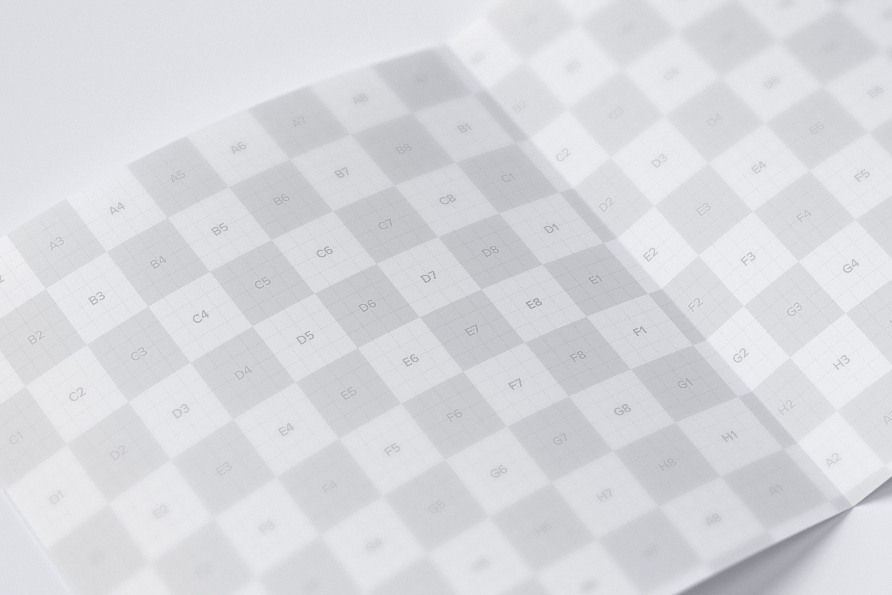 方形对折页传单设计印刷效果图样机05 Square Bi Fold Brochure Mockup 05插图(2)