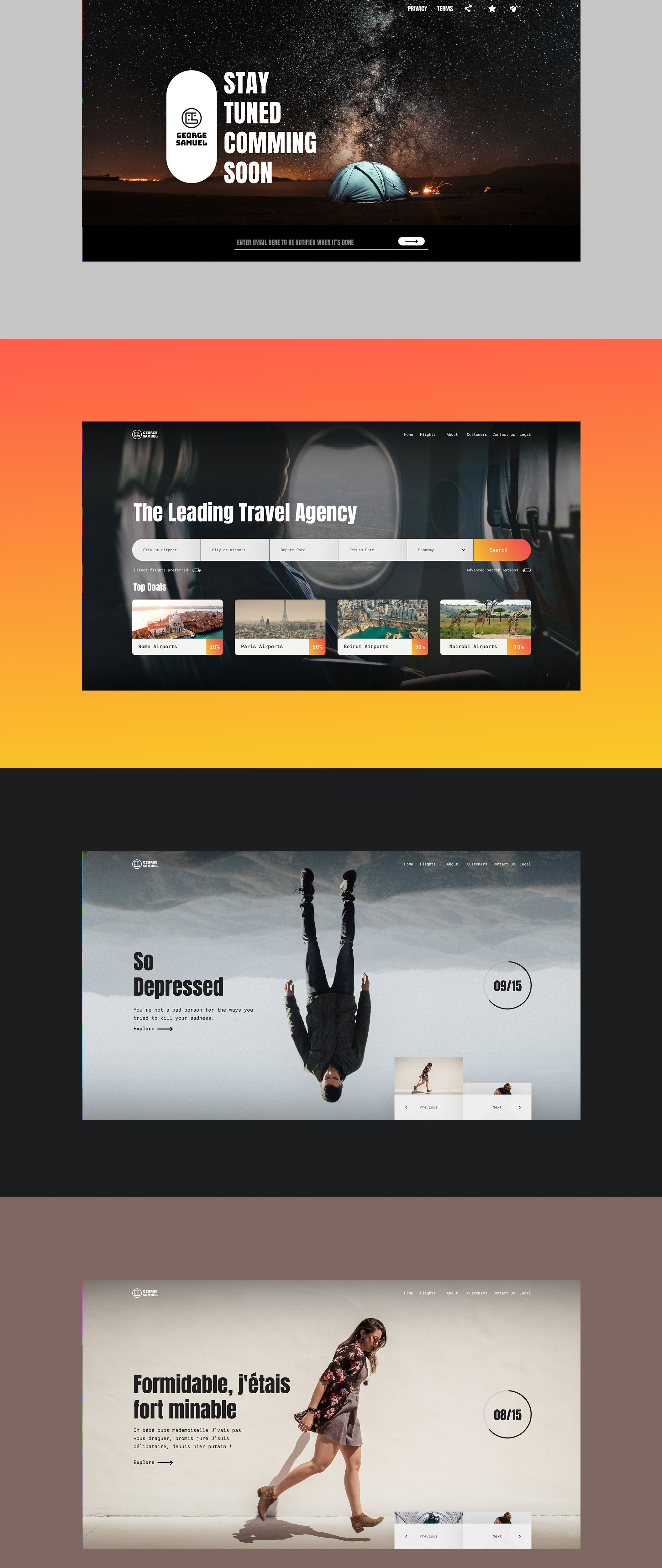 精品：高端大气的多种多样风格的企业产品官网网页模版下载[PSD]插图(6)