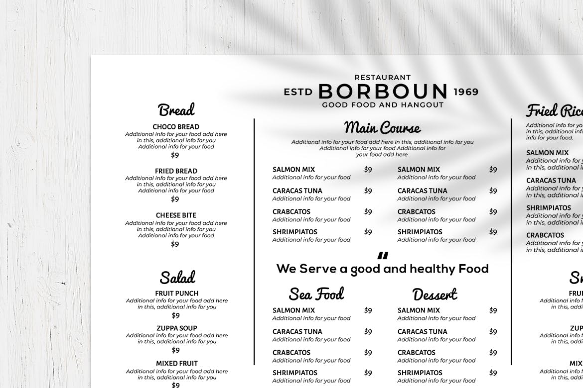 西式咖啡店/面包店/蛋糕店素材库精选菜单模板v3 Resto Food Menu Vol. 3插图(1)