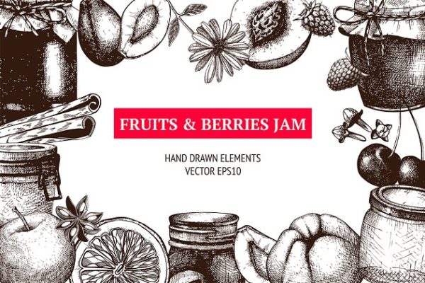 复古果酱罐插画集 Vintage Jam Jars Collection