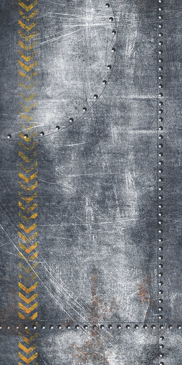 磨损做旧风格金属面板纹理素材包 Grunge Metal Plates Set (Set of 7)插图(1)