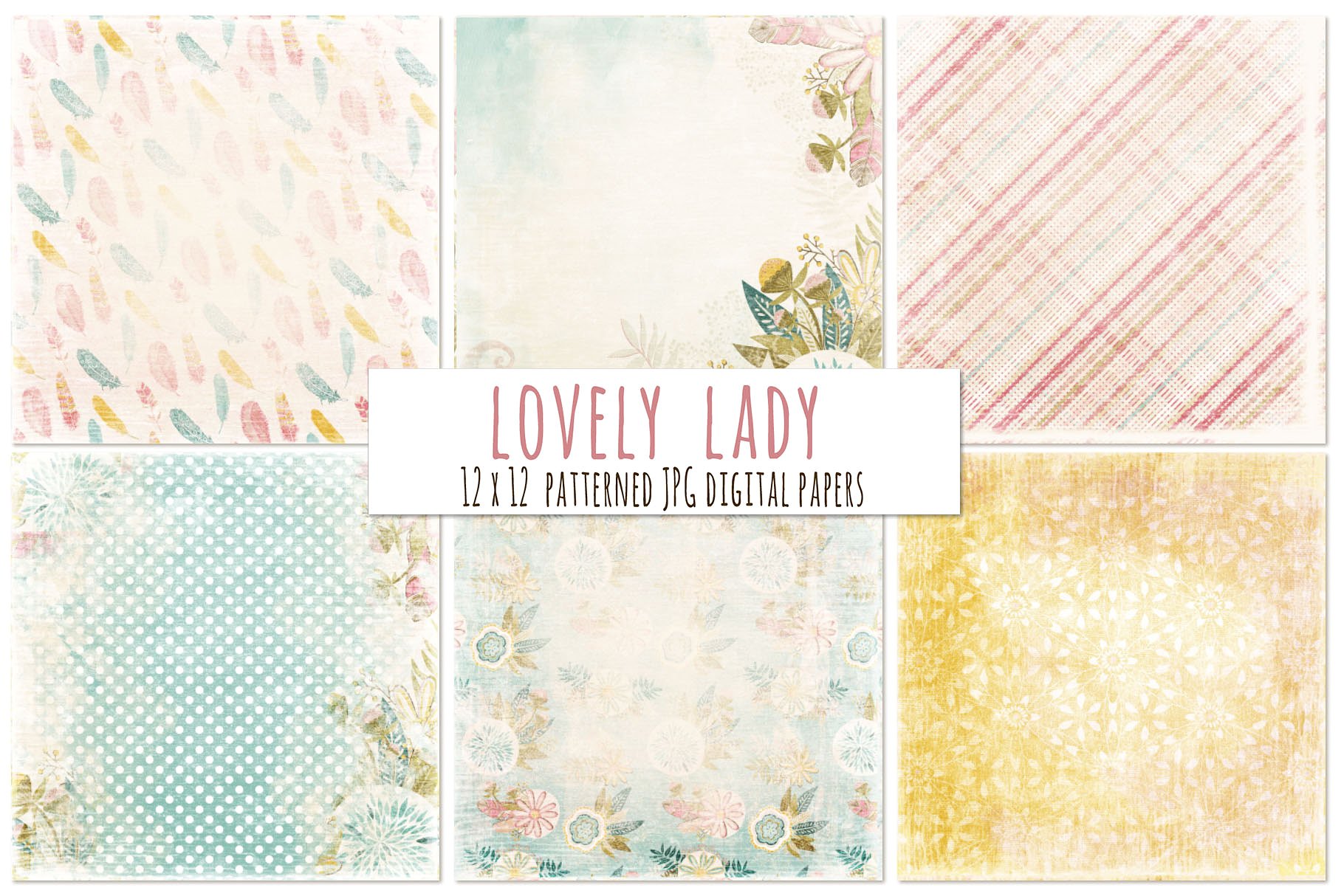 粉色褴褛别致的纹理背景 Pink Shabby Chic Textured Background插图(1)