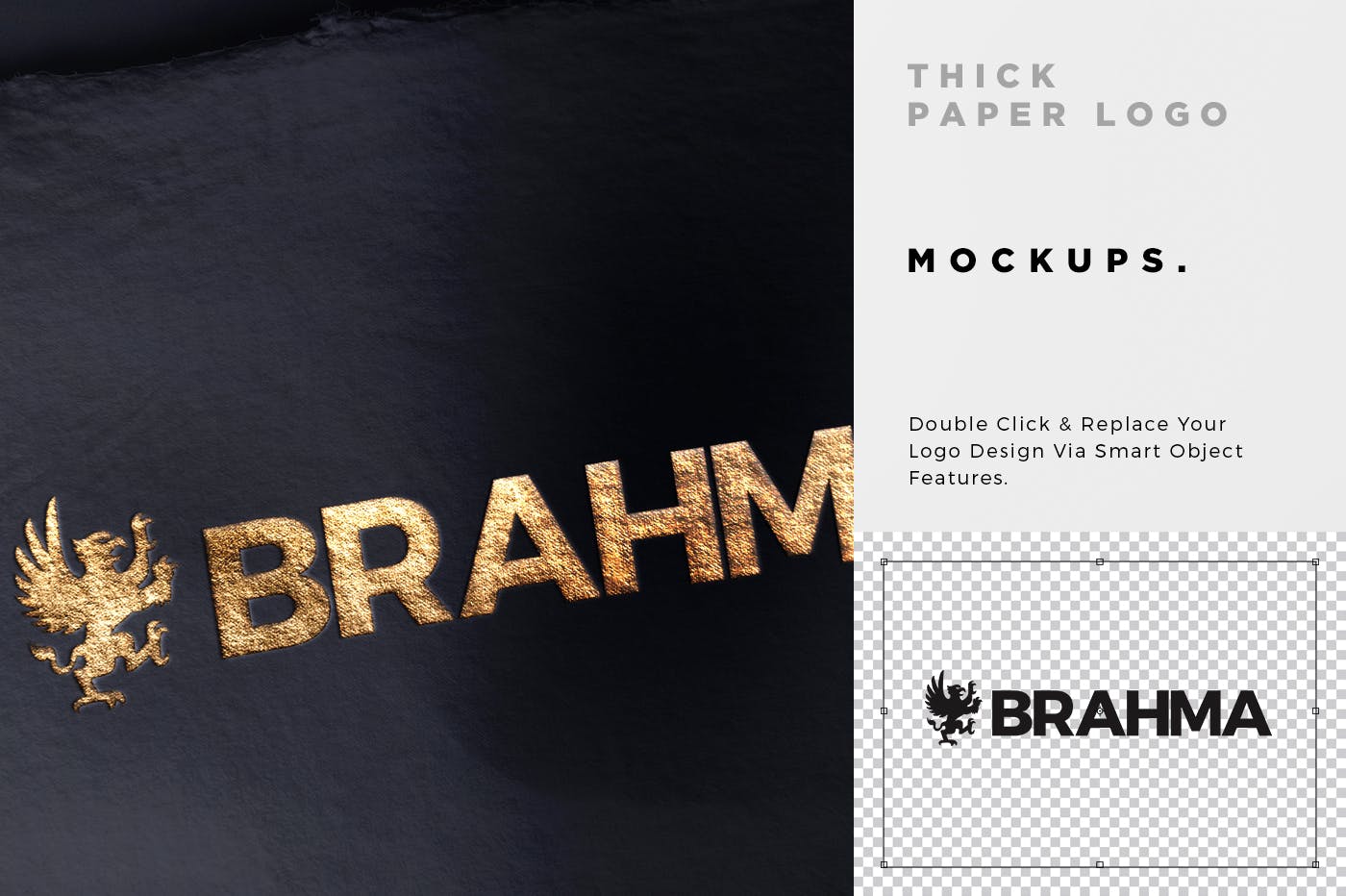 3款Logo设计印刷效果图样机模板 3 Paper Logo Mockups插图(4)