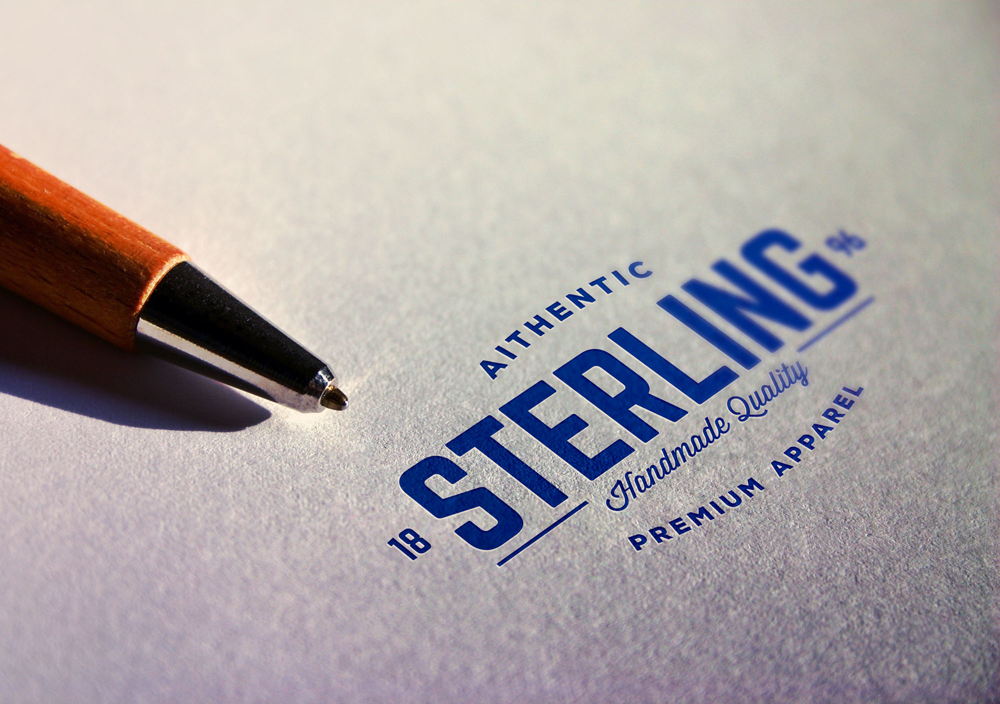 Logo商标印刷效果图样机模板 Printed Perspective Logo Mockup插图