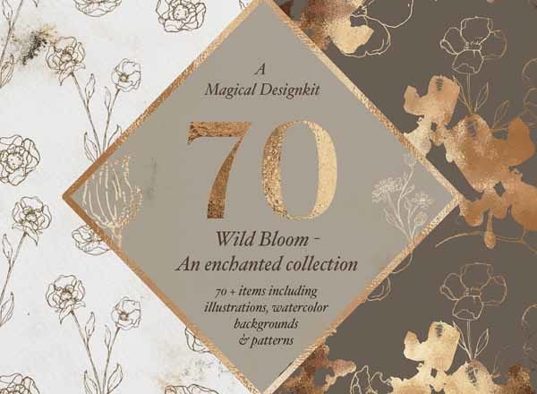 大气典雅的水彩花卉高清背景素材下载3.06G [ai,eps,png,jpg]